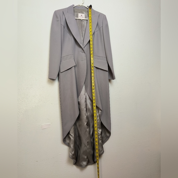 Elegant Gray Women's Blazer Coat Size 4 Vintage Y2K - Picture 10 of 16